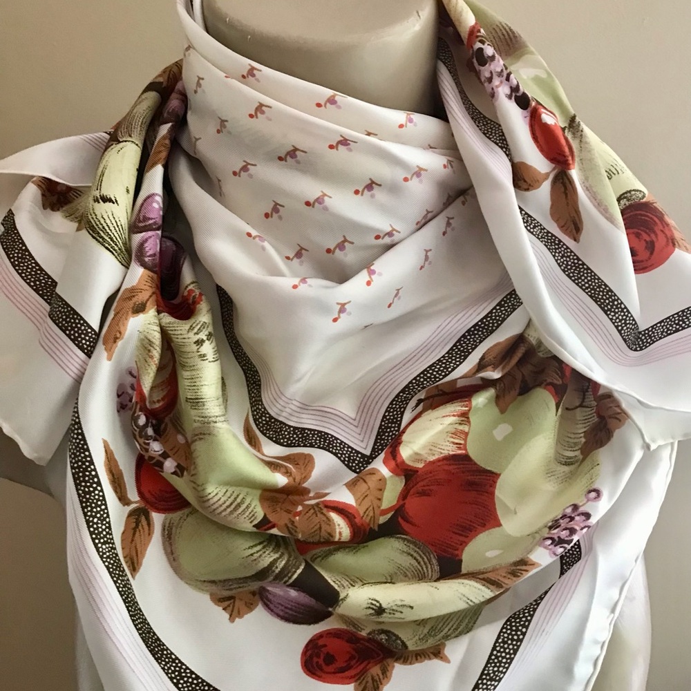 ECHO autumn silk scarf.